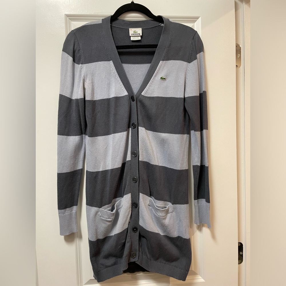 Lacoste Striped Cardigan